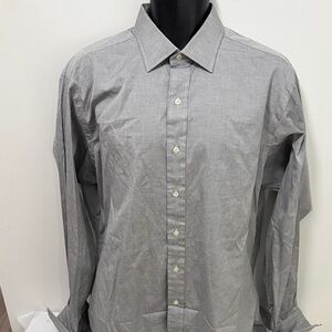Ralph Lauren Executive Heathered Gray Button-Down Shirt